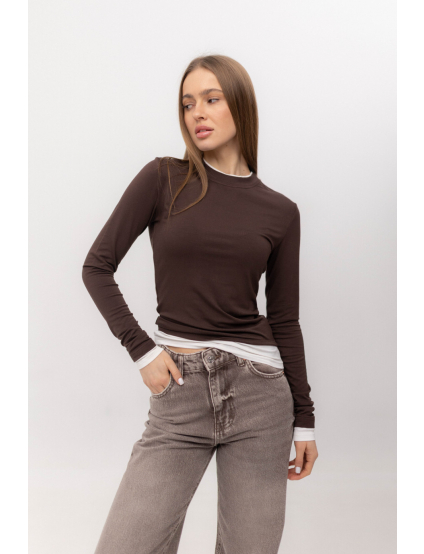 Картинка Кофта темно-коричнева